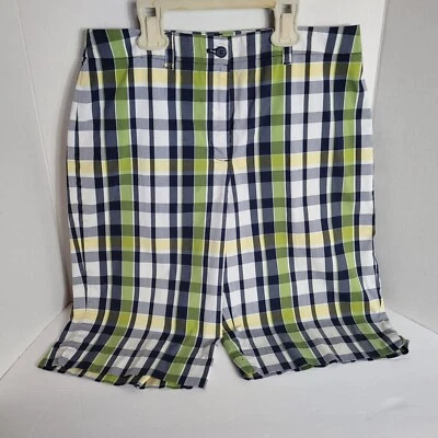 Bermudas deportivas a cuadros golf/caminata ANNE KLEIN para mujer (talla 8) Foto 1 de 4