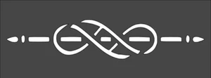 1- 3x8 inch Custom Cut Stencil, (VH-70) Line Border - Picture 1 of 1