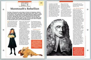 Monmouth's Rebellion - 1685 Stuarts Atlas Kings & Queens Of GB Maxi Card - Picture 1 of 1