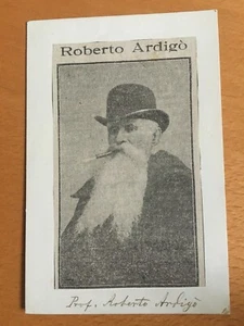 Cartoncino firmato da Roberto Ardigò - Imagen 1 de 1