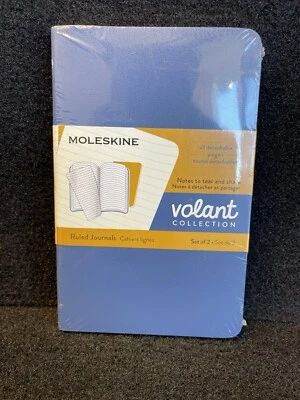 MOLESKINE Set of 2 Ruled Multicolor Journals 3.5 X 5.5" 80 Lined Pages New - Image 1 of 4