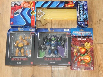 He-Man Masters of the Universe,Leuchtschwert,3 Figuren,NEU/OVP - Bild 1 von 2