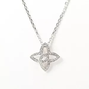 Sample Necklace: Louis Vuitton Q93228 Ardant Fleur in White Gold with Diamonds - Picture 1 of 10