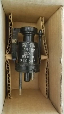 Raytheon Reflex Klystron 2K25 723A/B JAN-CRP HECHO EN EE. UU. E59506 N16-T-67230 Foto 1 de 4