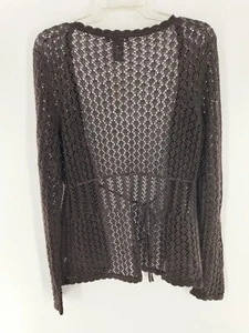 New York & Company glitzernder Pullover Cardigan neu mit Etikett Größe L braun 057 - Bild 1 von 6