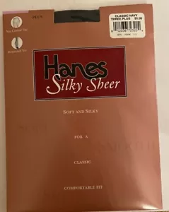 Hanes collant classico trasparente seta punta rinforzata taglia tre più classico navy - Foto 1 di 12