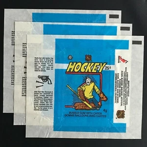 1983-84 O-PEE-CHEE WRAPPER (3 STÜCK) *SEHR GEPFLEGT* 57726 - Bild 1 von 2