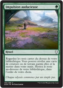 MTG Magic DOM - (x4) Adventurous Impulse/Impulsion audacieuse, French/VF - Picture 1 of 1