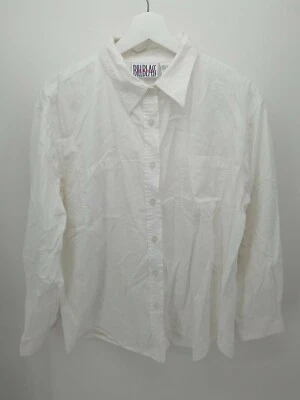 Camisa de mezclilla Bill Blass para hombre X grande blanca con botones talla XL Foto 1 de 4