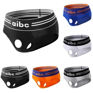 Ropa Interior Masculina Negra Blanca Gris Naranja Azul Frontal Agujero Abierto-M/L/XL/2XL - Imagen 1 de 37
