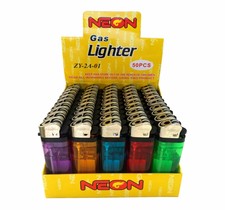 1000 Neon Brand Disposable Lighters Butane Cigarette Cigar Bulk Wholesale Lot