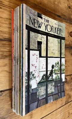 13 VTG New Yorker Magazine June July August  1971 Complete Issues VG- to VG Foto 1 de 4