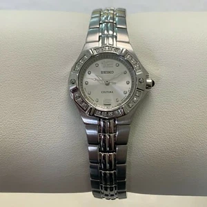 SEIKO LDIES COUTURA 20 DIAMONDS WATCH *NEW* R//$495 - Picture 1 of 3