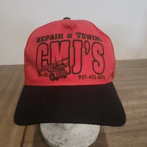 Car Repair Towing Red Men's Baseball Cap Trucker Hat Snapback Mesh CMJ's Ohio - Picture 1 of 7