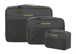 travelite Accessoires Packing Cube 3er Set Packsack Anthrazit dunkelgrau Neu - Bild 1 von 6