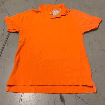 Faded Glory Vintage Polo Orange Button Short Sleeve Shirt Youth Size L 12-14 - Image 1 of 4