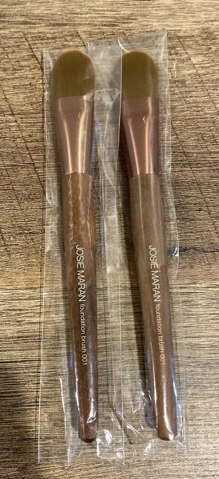 Cepillo base Josie Maran #001 tamaño completo lote de 2 NUEVO Foto 1 de 3