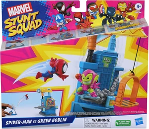 Marvel Stunt Squad Spiderman Vs Green Goblin Tower Playset *Damaged Box* - Picture 1 of 2