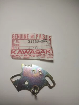 Kawasaki 21156-003 L.H. Placa de interruptor de contacto S2 KH250 KH400 S3 NOS nueva OEM Foto 1 de 2