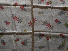 New ListingVintage Japanese Kimono Silk Fabric- Colorful Momiji Leaves 9.5" x 28" x 2