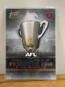 2018 AFL SELECT LEGACY MELBOURNE PREMIERSHIP PREDICTOR SILVER PP22 #142/180. - Foto 1 di 2