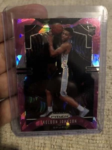 Keldon Johnson 2019-20 Panini Prizm #273 RC Pink Cracked Ice San Antonio Spurs - Picture 1 of 3