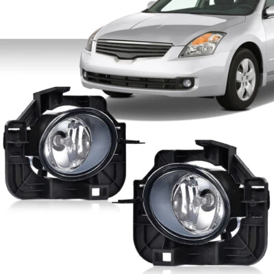 Bumper Fog Lights Driving Lamps w/ Wiring+Switch Fit For 2007-2012 Nissan Altima - Image 1 of 4