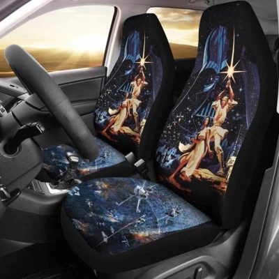 Star Wars 1977 Movie Car Seat Covers Set Darth Vader Car Seat Covers - Image 1 of 4