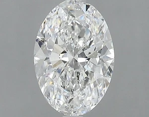 Cert. GIA Oval Cut 1.50 Carat Natural Mined Diamond Loose D color SI2 clarity - Picture 1 of 2