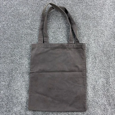 Bolso de Mano Rick Owens Pequeño Gris Lona Dos Correas Minimalista Foto 1 de 4