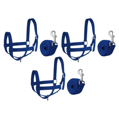 Halter de Vaca con Cuerda Líder Arnés de Cabra Exterior Bueyes Ganadería Toro Brida Foto 1 de 2