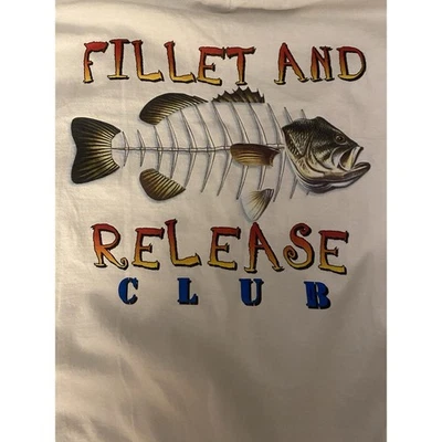 Camiseta blanca con bolsillo de club y filete gráfico de zinc para hombre grande 44" pecho Foto 1 de 4