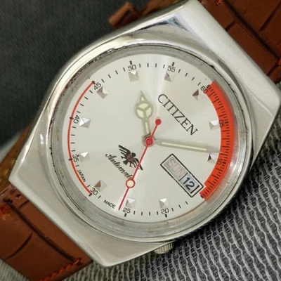 RELÓGIO AUTOMÁTICO VINTAGE CIDADÃO 8200 JAPÃO MASCULINO MOSTRADOR COR PRATA a1970-U - Imagem 1 de 4