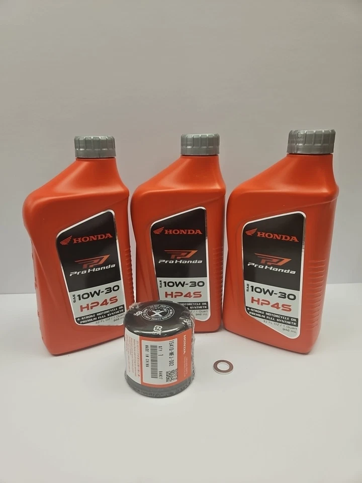 OEM Honda CMX500/ SCL500/ CB500/ CBR500/600/1000 Full Synthetic Oil Change Kit - Image 1 of 1
