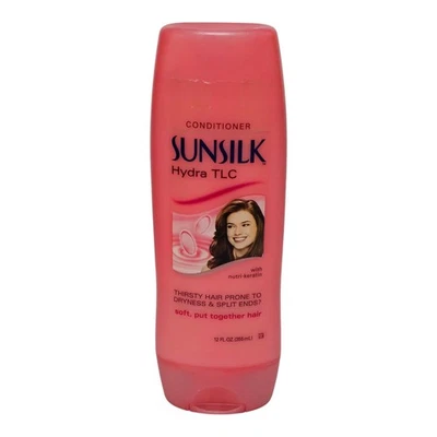 Acondicionador Sunsilk Hydra TLC 12 OZ Nutri-Queratina para Cabello Seco Nuevo de Lote Antiguo Difícil de Encontrar Foto 1 de 4