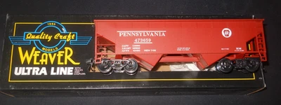 O Weaver Ultra Line PRR 2 Bay Open Hopper #473659 with Kadees - Image 1 of 2