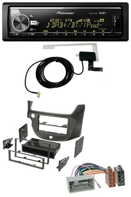 Pioneer Bluetooth DAB USB MP3 Autoradio für Honda Jazz (ab 2009) dunkelgrau - Bild 1 von 4