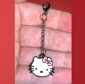 Schwarz Hello Kitty Reißverschluss Ziehen & Schlüsselanhänger Zusatzclip!! - Bild 1 von 15