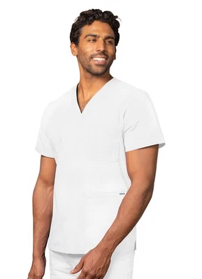 Blusa Médica Adar Unisex Ropa de Trabajo Uniforme Multi Bolsillo Cuello en V Foto 1 de 4