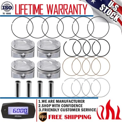 Комплект поршней и колец большого размера для Kia Rio Soul 1,6 л 2012 2013 2014 2015 2016 2017 - Изображение 1 из 4