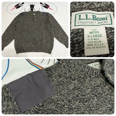 Suéter de lana de frijol LL de colección para hombre tejido parches para el hombro caza militar EE. UU. XL Foto 1 de 4