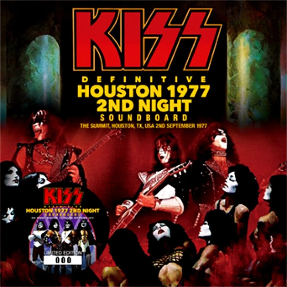 KISS - HOUSTON 1977 2ND NIGHT  (1 x CD) - RARE JAPANESE DISC ! - Image 1 of 1