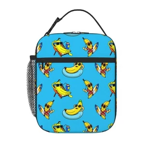 Funny Banana Insulated Lunch Box Portable Lunch Bag with Detachable Handle,Re... - Picture 1 of 7