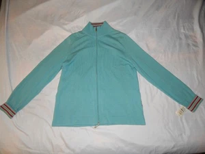 MALO Neiman Marcus 100% Cashmere Zip Cardigan Sweater Size EU 46/L; Italy - Picture 1 of 20