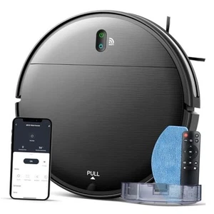Robot Vacuum and Mop Combo, 2 in 1 Mopping Robot Vacuum Cleaner with Brown - Picture 1 of 7