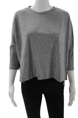 LNA женщин основной Джерси футболка серый 3/4 рукав ворота размер XS - Изображение 1 из 4