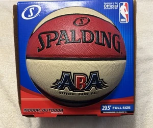 PALLONE GIOCO UFFICIALE SPALDING ABA RARO NUOVO CON SCATOLA DIFFICILE DA TROVARE - Foto 1 di 4
