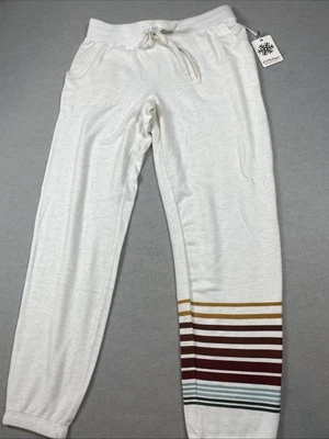 Pantalones de pijama PJ SALVAGE para mujer ropa de salón M avena atados a la montaña Foto 1 de 4