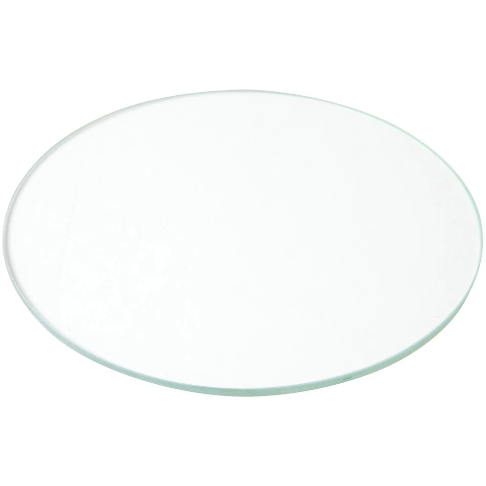 Círculo de vidrio transparente no biselado redondo de 5" de grosor Plymor Foto 1 de 1
