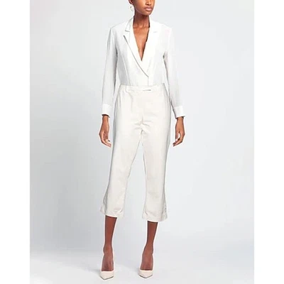 Pantalón 3.1 Phillip Lim Blanco Informal Recortado Patada Acampanado Talla 6 Foto 1 de 4